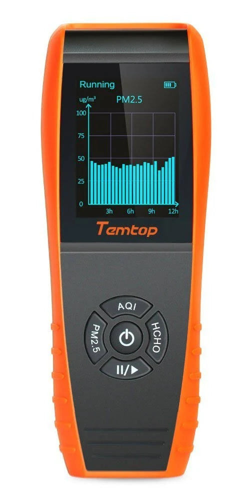 Air Quality Monitor Formaldehyde Detector with PM Humidity and Temperature Meter U5030
