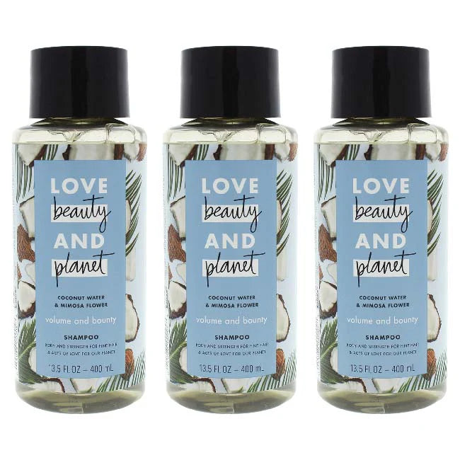 13.5 oz Coconut Water and Mimosa Flower Shampoo Pack of 3 M8158