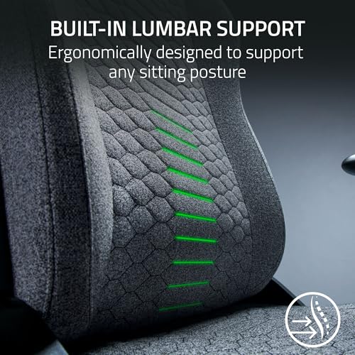 Black Ergonomic Gaming Chair with Lumbar Support N684967