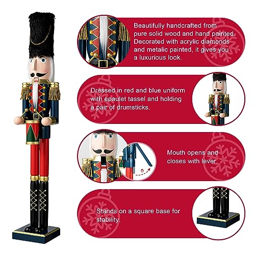 42" H Wooden Nutcracker Decoration G609
