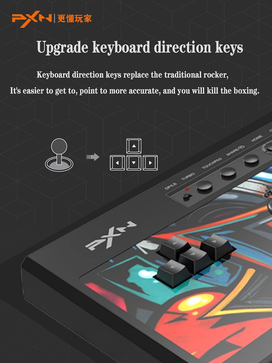 Arcade Fight Stick Mechanical Direction Button Controller J35915