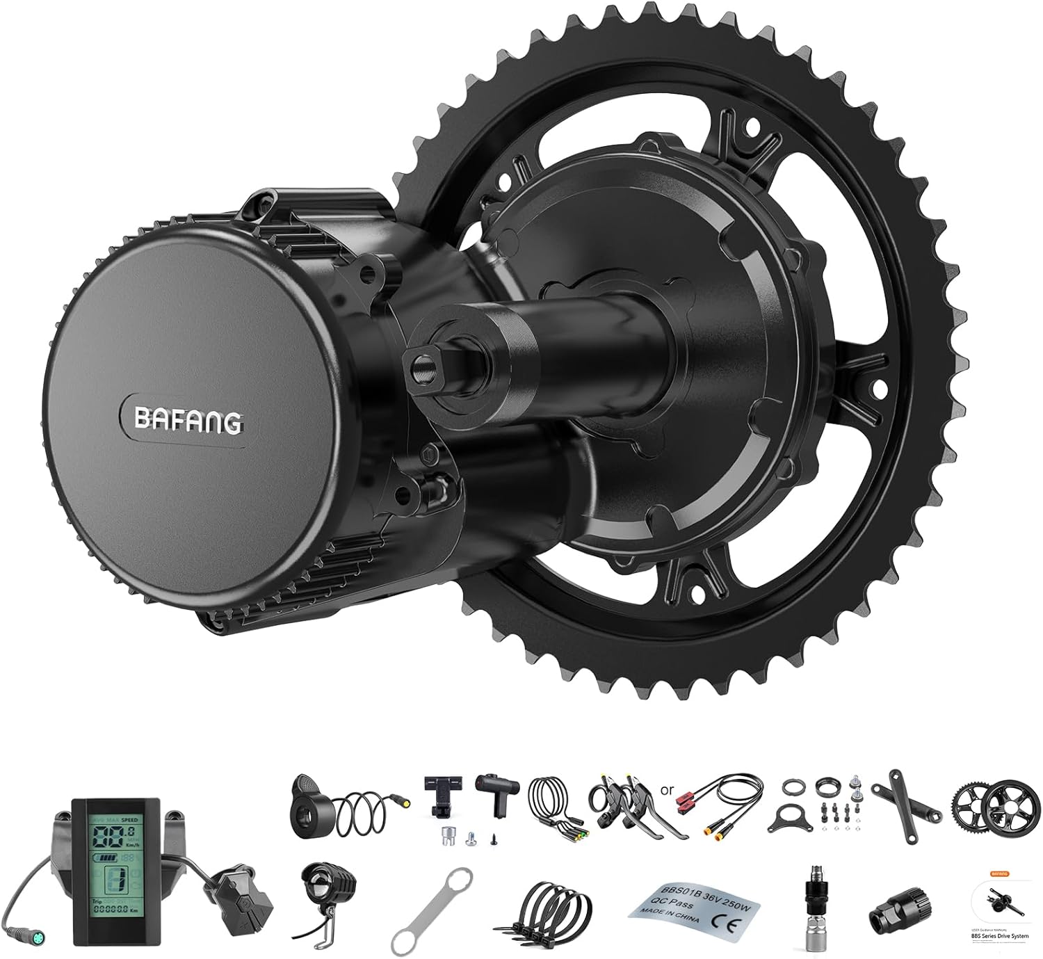 48V 750W Mid Drive Ebike Conversion Kit with 42T Chainring and 800S Display L783384