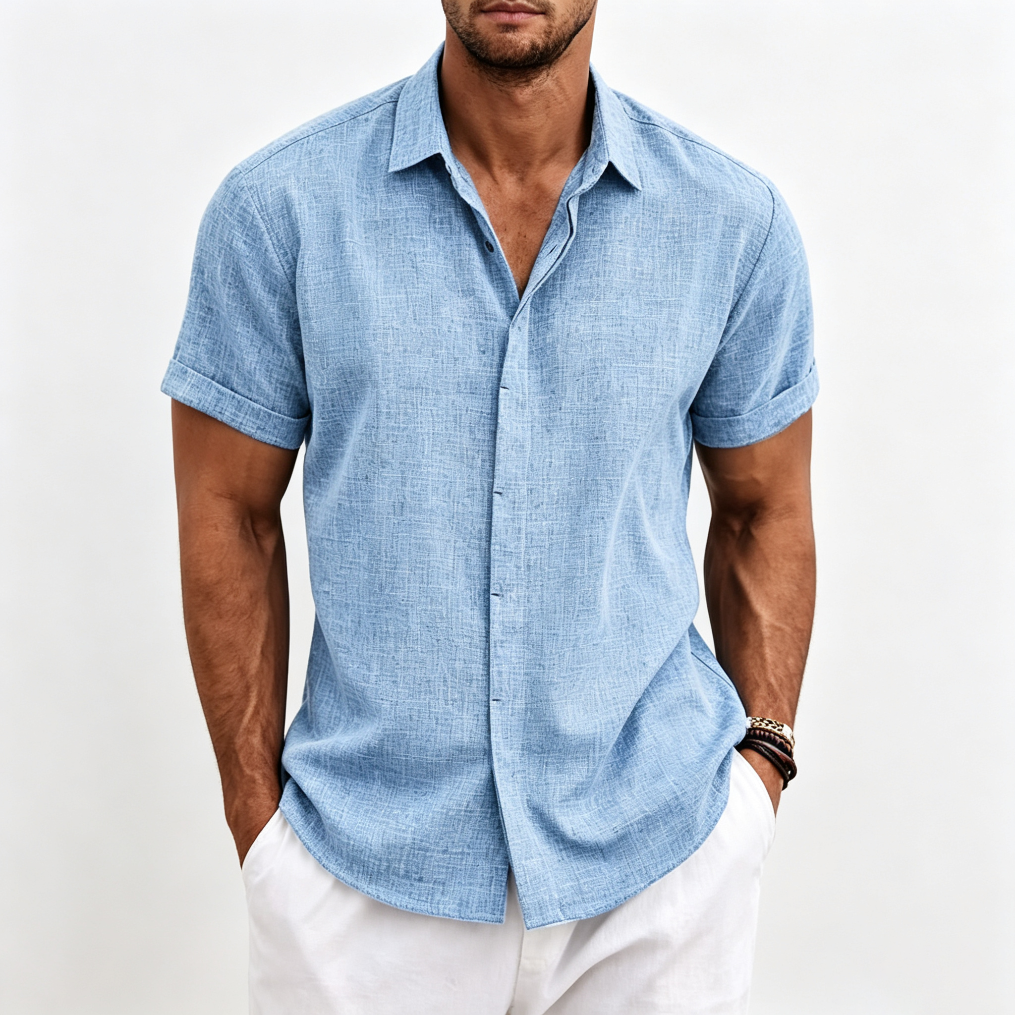Vacation Loose Linen Short-Sleeve Shirt