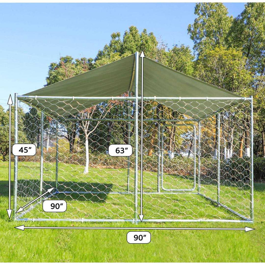 Large Outside Dog Kennel with Uv Protective Cover A517458