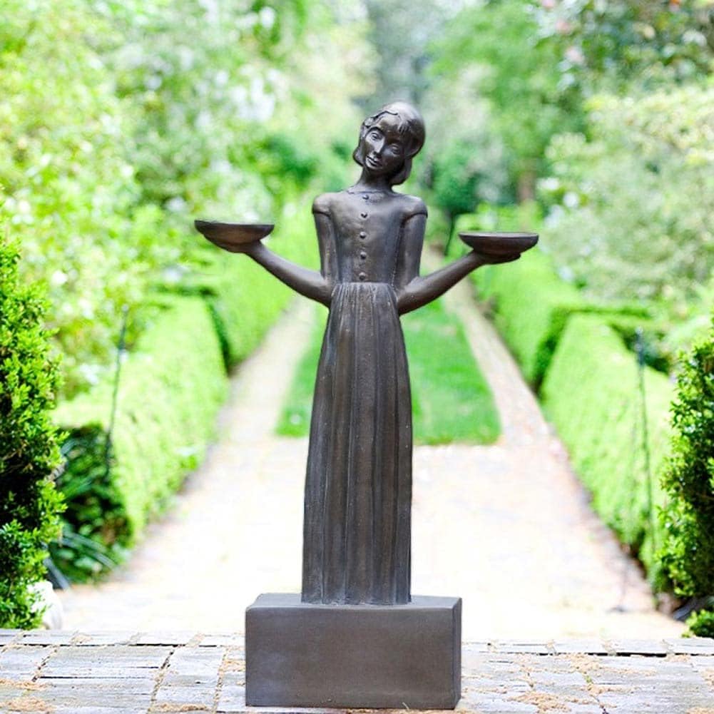 Bird Girl Statue with Pedestal, Medium 28 H P26933