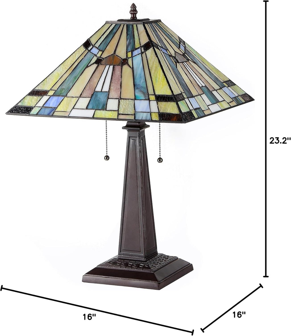 2 Light Mission Table Lamp 16" Shade K3917
