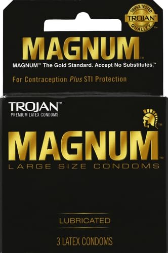 Magnum Lubricated Condoms, 3 Count T519