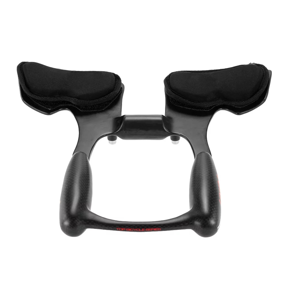 Carbon Fiber Aerobar Bike Road Triathlon Arm Rest Handlebars T4674