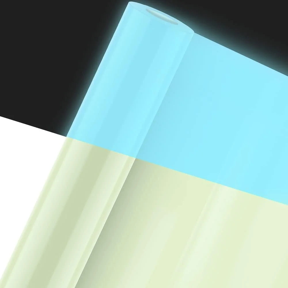 Glow in The Dark Blue Permanent Adhesive Craft Vinyl Roll Z995