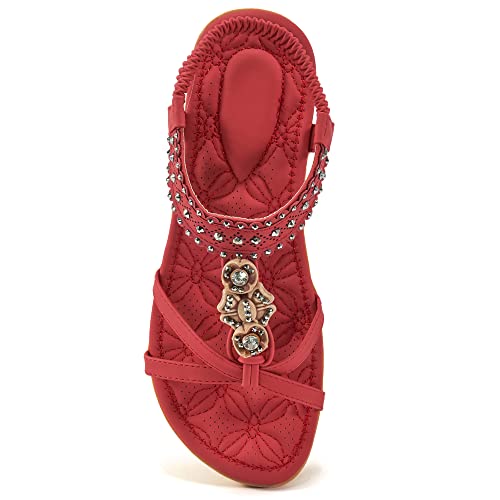 Women's Sandals with Non Slip Bohemian Flats A850