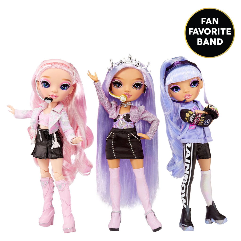 Pink Lavender Fashion Doll with 2 Designer Outfits and Microphone Headset E37798