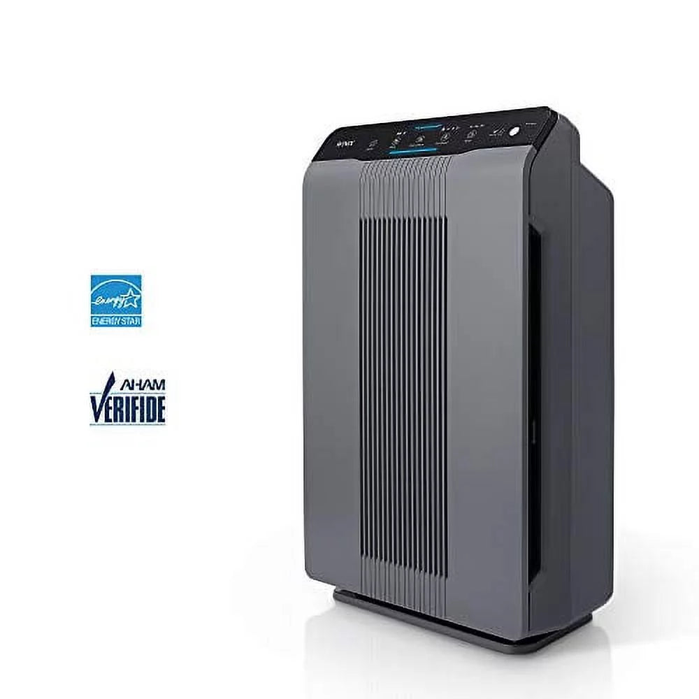Gray Air Purifier with True HEPA and Carbon Filter V71489