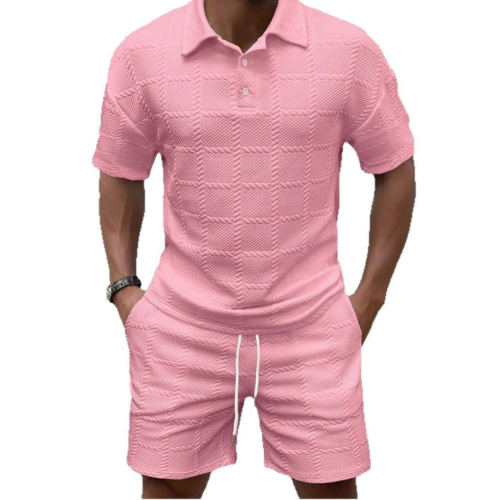 Men's Stylish Casual Short-Sleeve Set