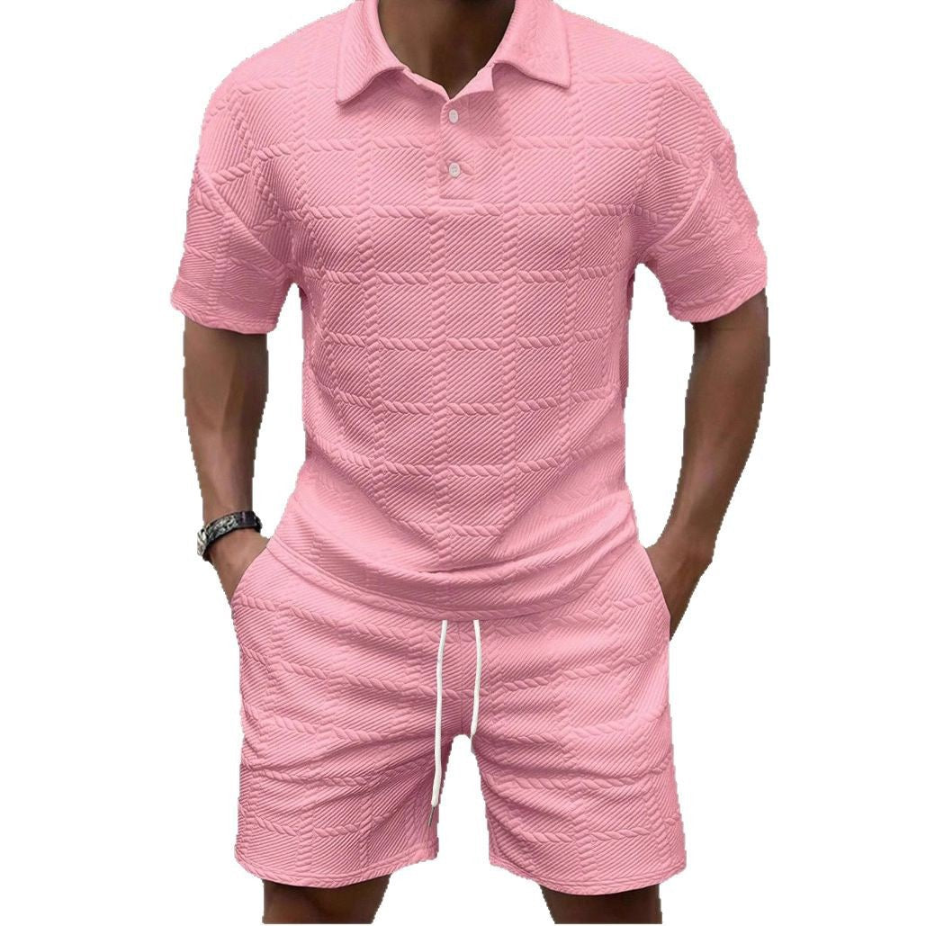 Men's Stylish Casual Short-Sleeve Set