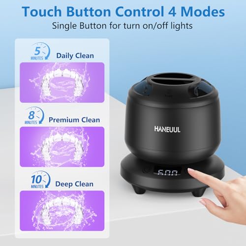 Ultrasonic Retainer Cleaner with 4 Modes (White) E809