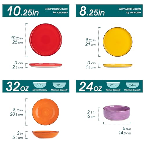 24 Piece Stoneware Dinnerware Set Z85293