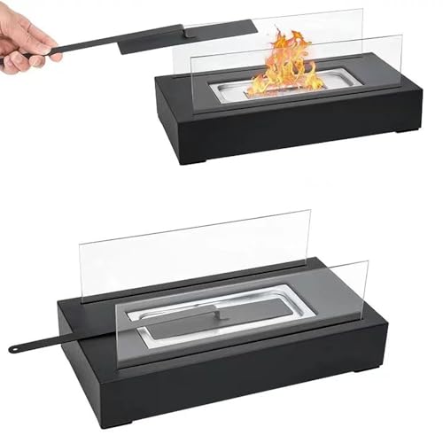 Black 28 cm Tabletop Fire Pit Y81223