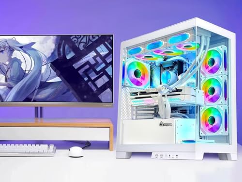 Black Gaming PC Desktop with AMD Ryzen 7 5700G, RTX 4070 12GB, 32GB DDR4 RAM, 1TB SSD J3326