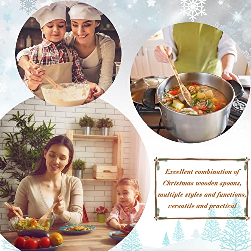 10 Piece Wooden Christmas Kitchen Utensils L360915