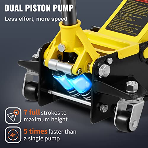 2.5 Ton Low Profile Steel Racing Floor Jack Y66530