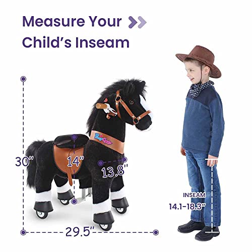 Ride on Horse Toy Plush Walking Animal Zebra Size 3 D546