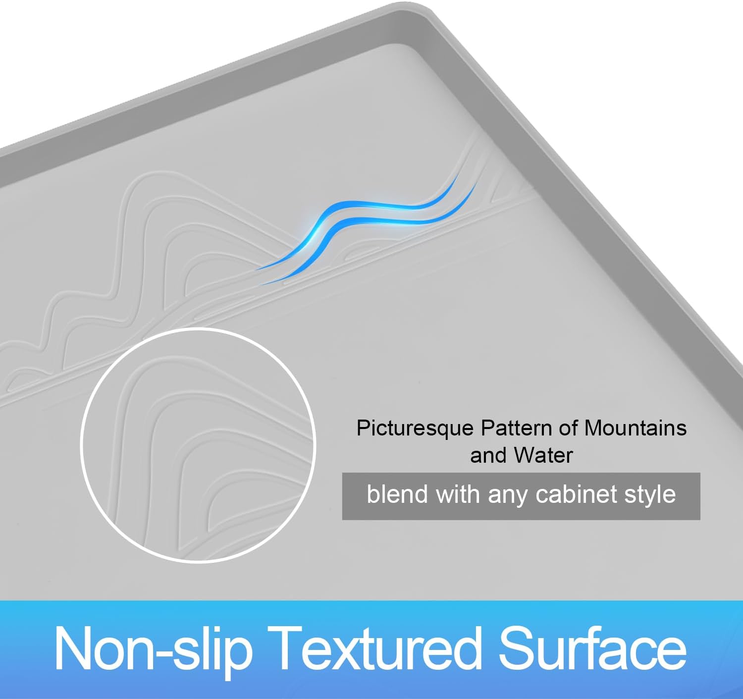 Light Grey Silicone Under Sink Mat A253