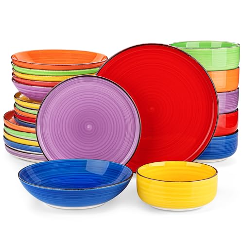 24 Piece Stoneware Dinnerware Set Z85293