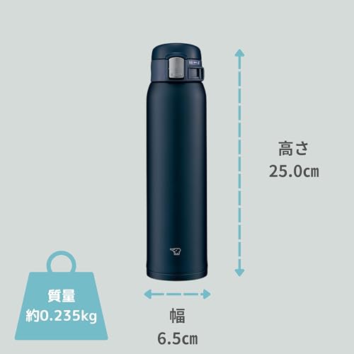 Navy 600ml Stainless Water Bottle X7762