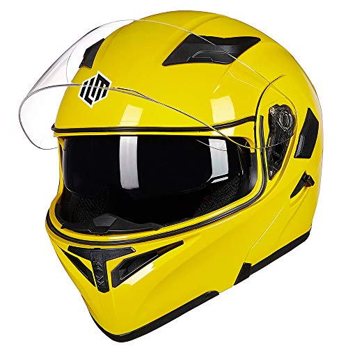 Motorcycle Dual Visor Flip up Modular Full Face Helmet K386075