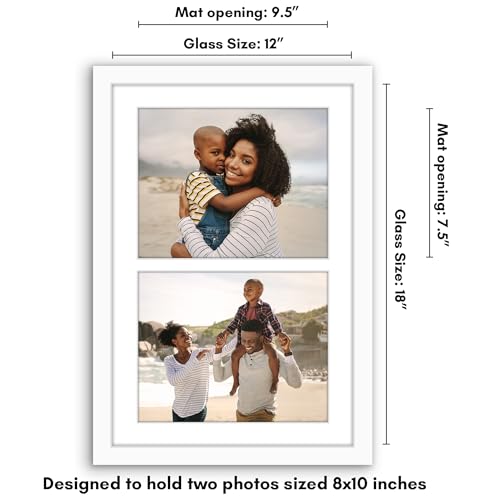 12x18 Collage Picture Frame with Shatter-Resistant Glass – Black C379