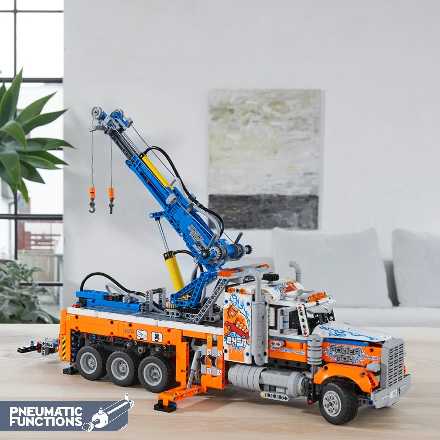 Heavy-Duty Tow Truck Building Set W664697