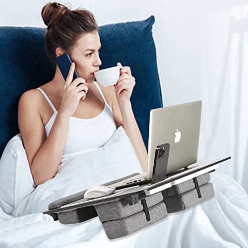 3 in 1 Foldable Adjustable Height Lap Desk with Cushion Q50429