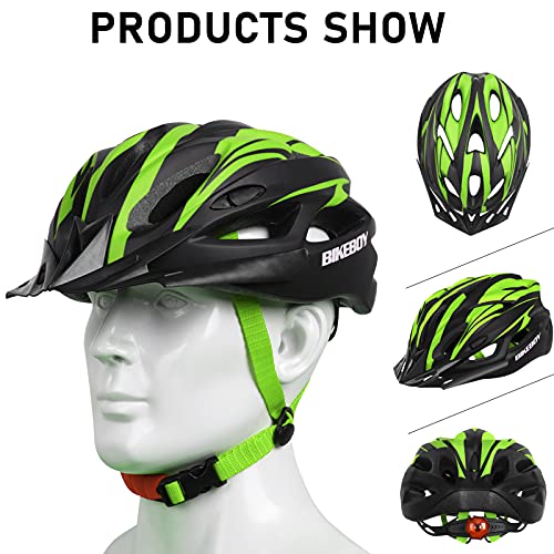 Adult Bike Helmet with Rear Light and Sun Visor B547683