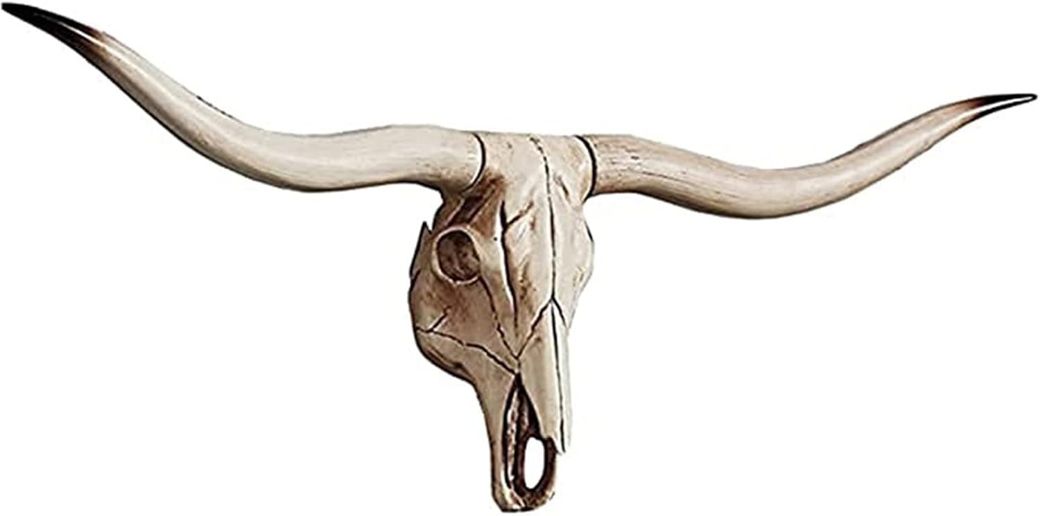 30inch Long Horn Cow Skull Wall Hanging Decor S237523