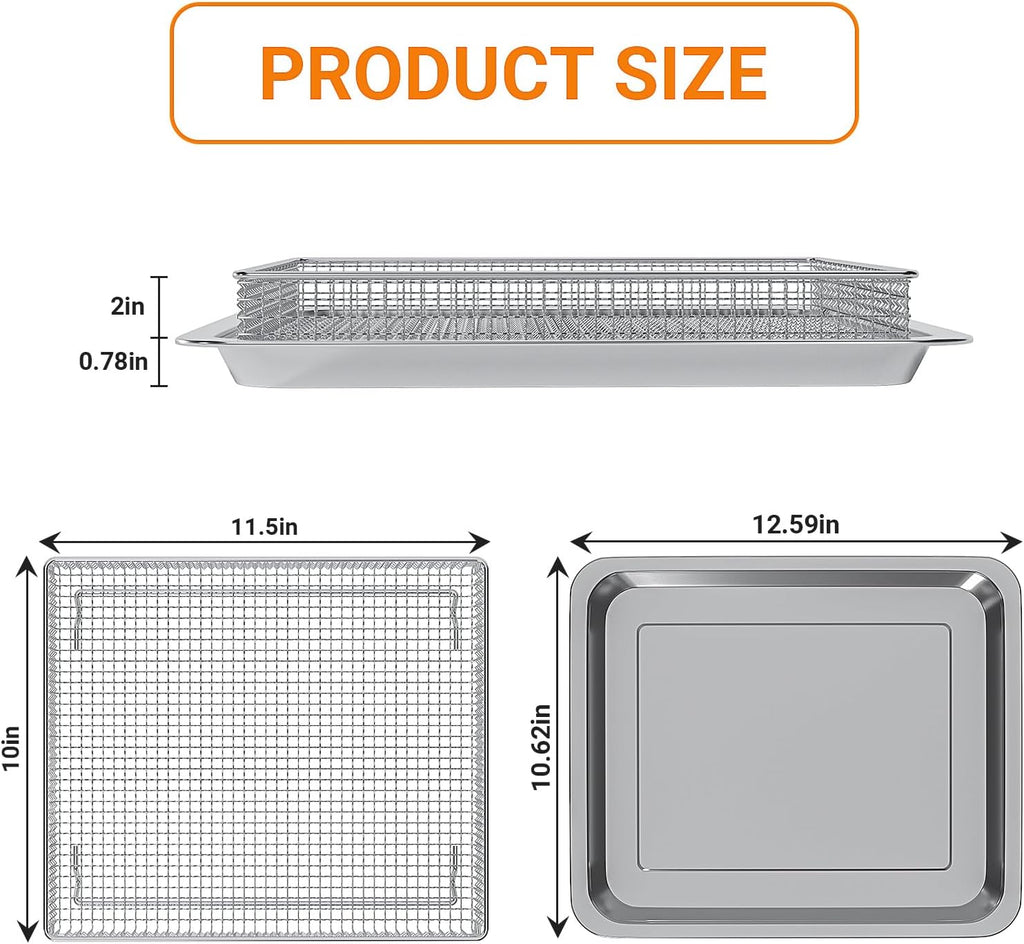 Stainless Steel Baking Tray Pan and Air Fryer Basket S96539