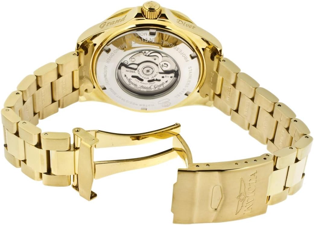 Gold Textured Dial Stainless Steel Watch W579490