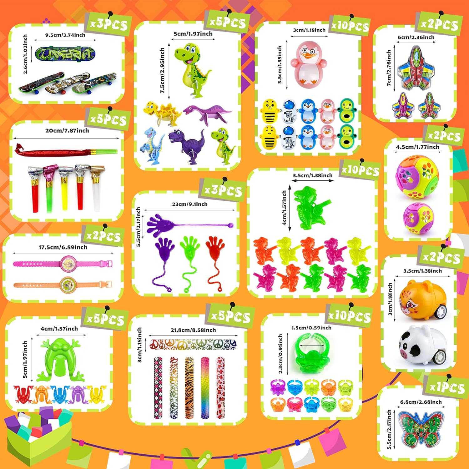 65PCS Party Favors Toy Assortment Bulk Toys M396971
