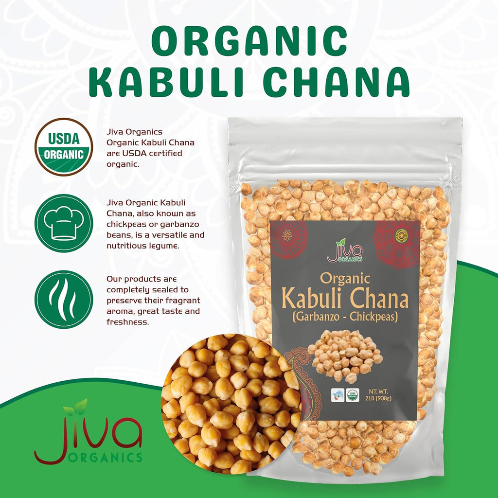 Raw Chickpeas 2 LB Bag V727