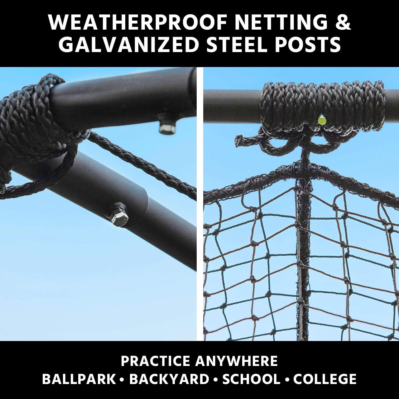 Baseball Batting Cage with Frame and Net F8626