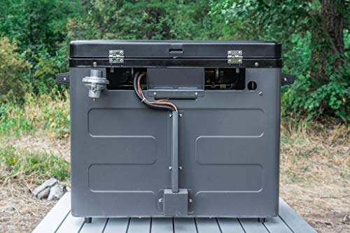 Stainless Steel Charcoal Gray Outdoor Camp Oven X794041