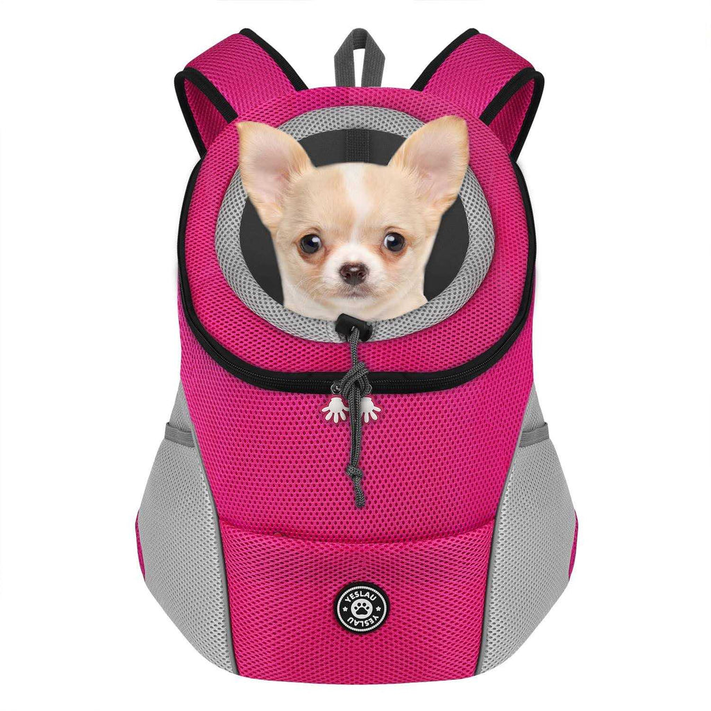 Dog Backpack Carrier Pet Carrier Travel Bag Front Pack with Safety Reflective Strips R556559