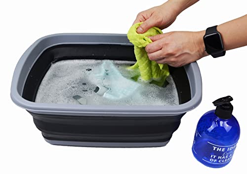 10L Collapsible Plastic Dish Tub X162
