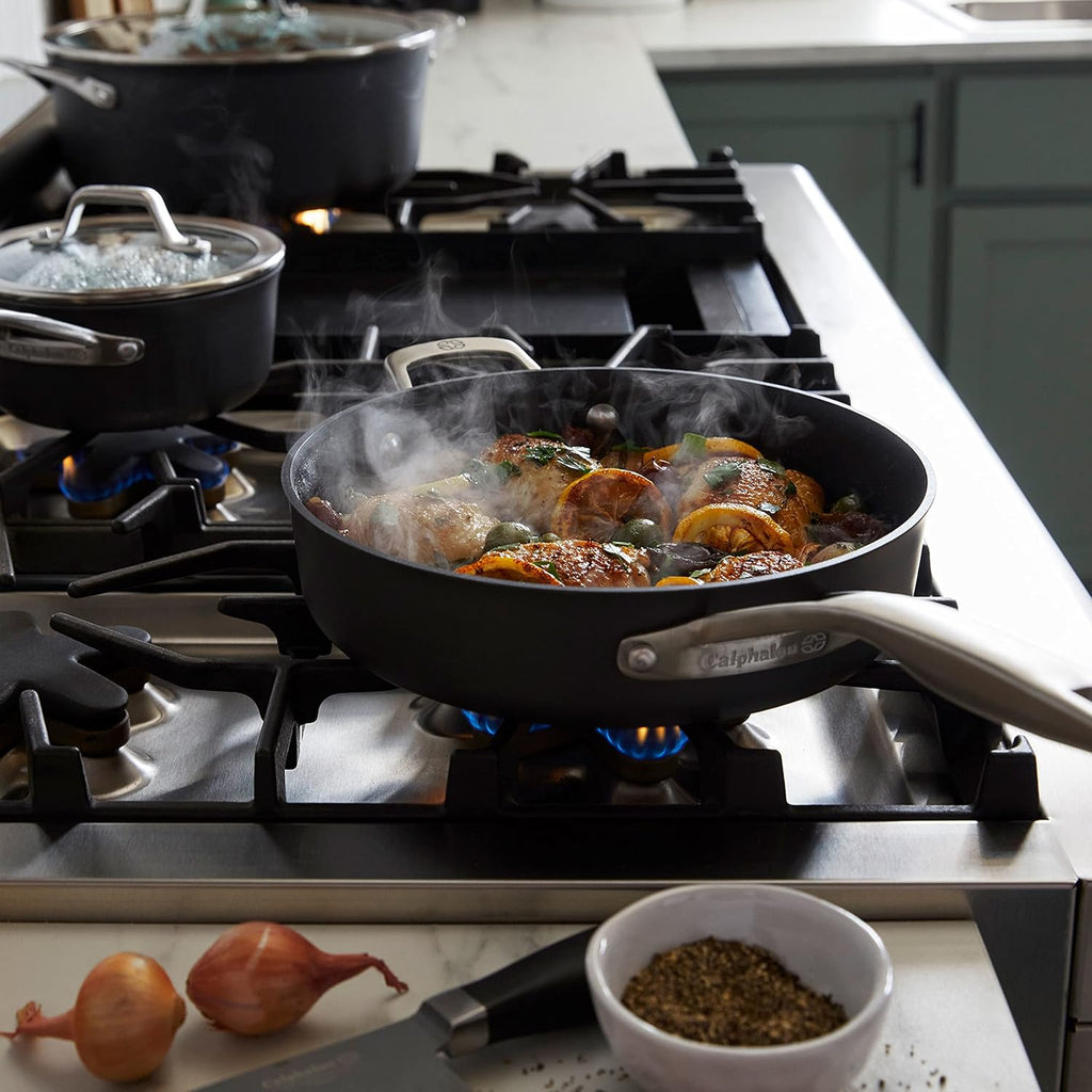 Hard-Anodized Nonstick Frying Pan Set H9226