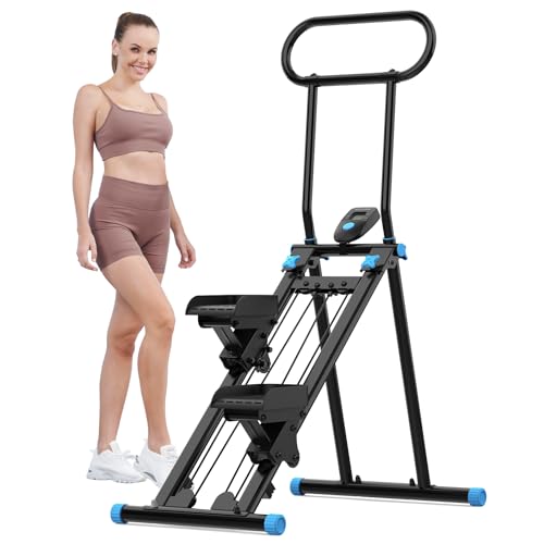 Folding Vertical Climber with Adjustable Handlebar L26595