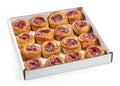 Mini Cinnamon Buns Topped with Cherry 16 Pastries per Tray 20 oz D9431