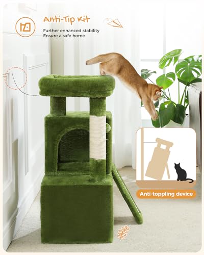 Large Gray Cat Tree with 2 Condos Z7716