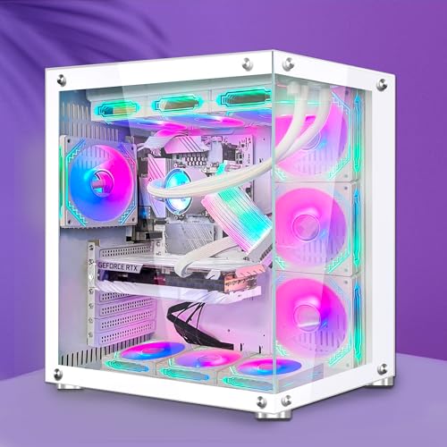 Black Gaming PC Desktop with AMD Ryzen 7 5700G, RTX 4070 12GB, 32GB DDR4 RAM, 1TB SSD J3326