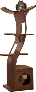 Mahogany Cat Tower X95804