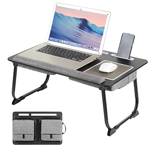 3 in 1 Foldable Adjustable Height Lap Desk with Cushion Q50429