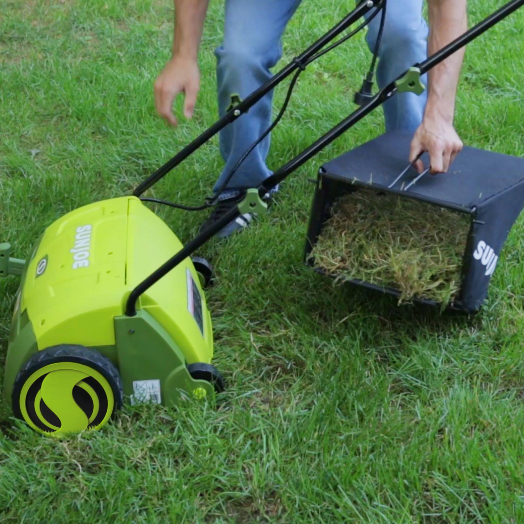 Electric Lawn Dethatcher with Collection Bag O2624